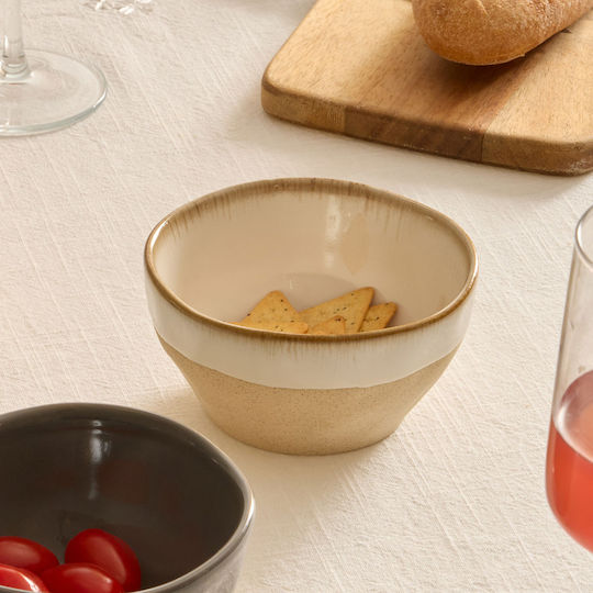 Serving Bowl Round Ceramic White with Diameter 11.2cm