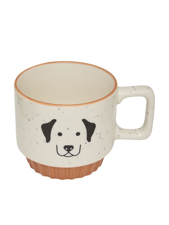 Ceașcă de Cafea Ceramică Bej 300ml