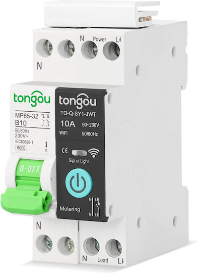 Ac Rcbo+smart Contactor Add-on Tongou Tobd6-sy6-c25003jwt Rcbo 30ma C25a + Sy6 Smart Contactor Wifi