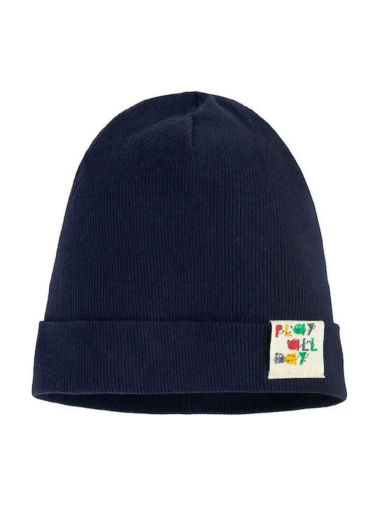 Kinder Beanie Gestrickt Blau