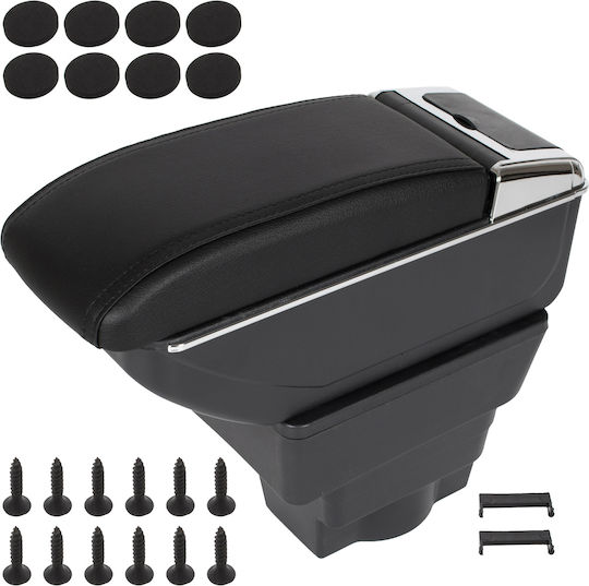 Opel Astra Iv J 09-18 Cotieră Depozitare Neagră Din Piele Ecologică Kit De Instalare