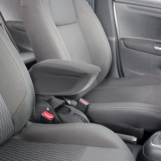 Universal Black Car Armrest Storage Adjustable Enhanced Comfort Easy Installation