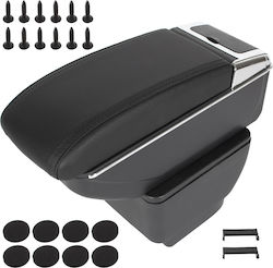 Mazda 2 07-14 Armrest Storage Black Eco-leather + Mounting Kit Mazda 2 07-14 Armrest Storage Black Eco-leather + Mounting Kit