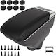 Opel Corsa D 06-14 Armrest Storage Black Eco-leather + Installation Kit