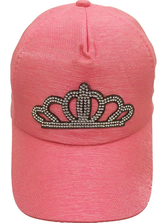 Gift-Me Kids' Jockey Fabric Hat Pink