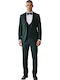 Men's Groom's Suit with Vest Green