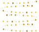 Herz Banner Flippy Fransen Stil 4 M Inklusive Fadenrolle Gold Weiß