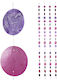 Relaxdays Capiz Girlande Set 4 Stück Lila Rosa ...