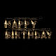 Happy Birthday Anniversary Led 13 Leduri Alb Cald 2 X Aa 2 M Argintiu Sclipici Decorațiuni Pentru Petreceri