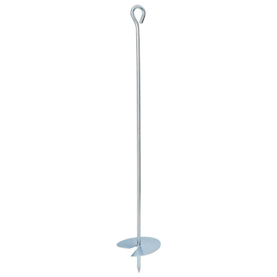 vidaXL Post Support for Garden Fence Made of Metal 10x10x60cm 2 Pieces Silver