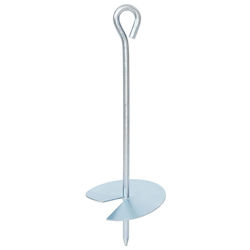 vidaXL Post Support for Garden Fence Made of Metal 10x10x30cm 4 Pieces Silver