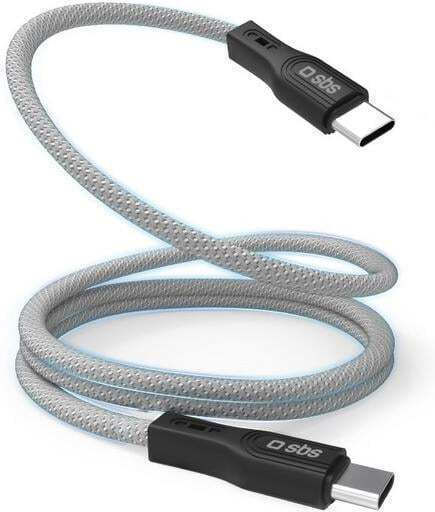Sbs Cablu USB-C 2.0 Magnetic 60W 1m Gri