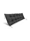 AIO Factory Pernă Waterproof Pentru Bancă De Grădină Cu Spătar Neagră 50x120cm