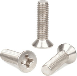 Inox Mare Şurub Cruce DIN 965 Cu Diametru M4 Şi Lungime 40mm