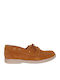 Leather Women's Boat Shoes in Brown Colour