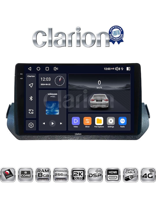 Clarion Ηχοσύστημα Αυτοκινήτου για Mitsubishi Outlander 2021 (Bluetooth/USB/WiFi/GPS/Apple-Carplay/Android-Auto)