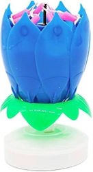 Magic Flower Kerze Blau Lumea