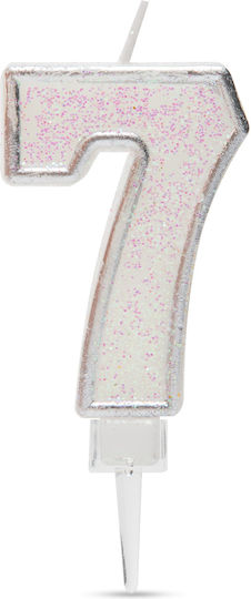 Cake Candles Number 7 Size 6.5x4 Cm
