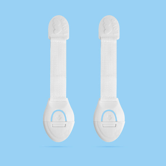 Alista Home Siguranță Pentru Dulap și Sertar din Plastic în Culoare Albă 2 Bucăți