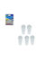 Orion Metal Wall Hanger 5 Hooks White 3x1cm 5 Pieces