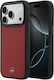 Mercedes-Benz Mercedes-Benz Handyhülle Umschlag Rückseite Leder mit Nackenriemen Rote (iPhone 17 Pro Max)