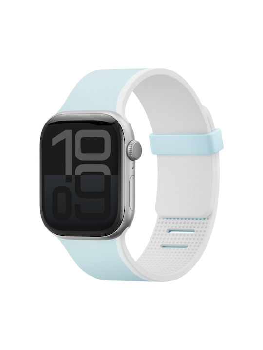 Uniq Revix Iv Premium Apple Watch 42 41 40 mm Edition Wendebares Magnetisches Blau-Weißes Tragbare Bänder