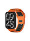 Xiaomi Band 9 Pro Redmi Watch 6 5 Xdfind Flat-head Dual-color Silicone Watch Band Orange+black