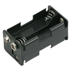 Set 10 Battery Holders 4 X Aa 9v Connection Plastic Holder Aa Batteries Black Color Set 10 Pieces