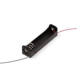 Set 10 Battery Holders 1 X Aaa 12 Cm Wires Plastic Holder Aaa Batteries Black Color Set 10 Pieces