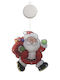 Beleuchteter Dekorations-Weihnachtsmann Batteriebetriebene Weiße Glas 22cm