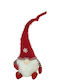 Decorative Gray Metal Christmas Santa 58cm