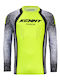 Kenny MX Force Pixel Men's Motocross Long-Sleeved Riding Jersey White/Neon Yellow
