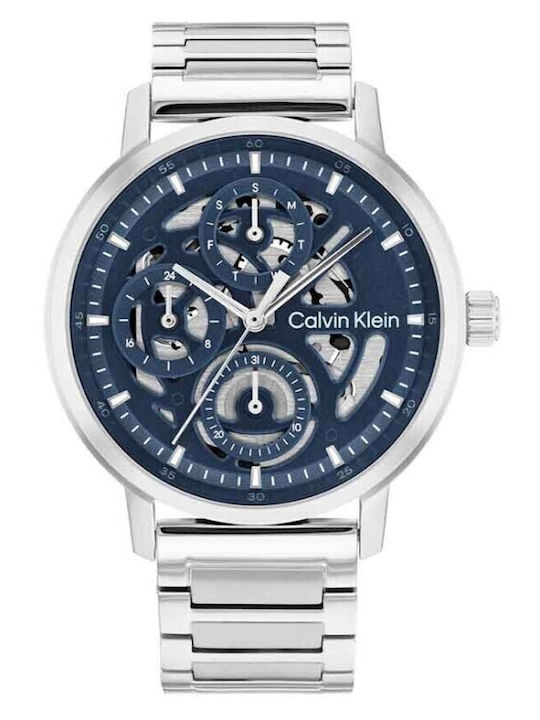 Calvin Klein Gauge Men's Battery Watch with Sil...