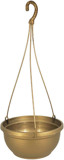 Κρεμαστη Γλαστρα Χρυσο Πλαστικη Miska Wiszaca Φ22x11 50 Cm 10/σακ Κρεμαστη Γλαστρα Χρυσο Πλαστικη Miska Wiszaca Φ22x11 50 Cm 10/σακ