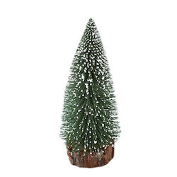 Arbore Artificial De Crăciun Tip Pin Nins Ornament De Masă Pe Suport Din Lemn Înălțime 35 Cm Arbore Artificial De Crăciun Tip Pin Nins Ornament De Masă Pe Suport Din Lemn Înălțime 35 Cm