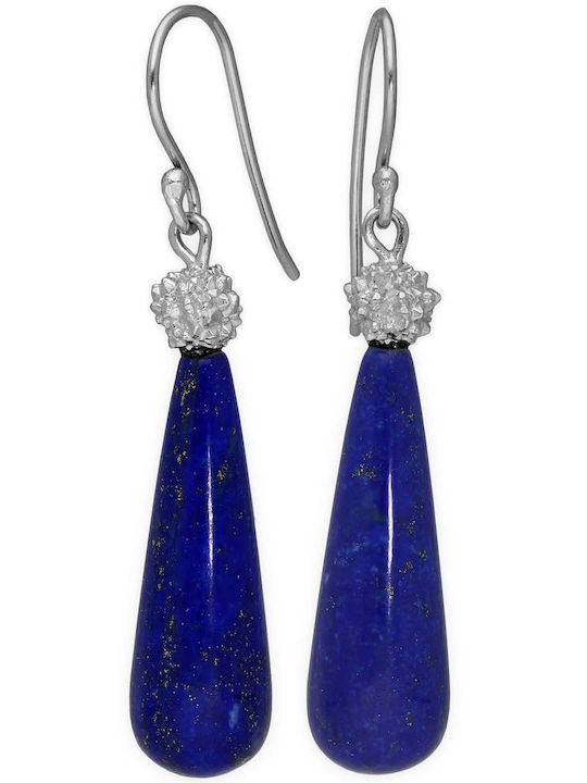 Cercei Atârnători Lapis Lazuli Argint 925 Handmade