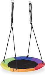 Relaxdays Nest Swing Hanging Plastic 168x100cm Gray