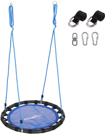 Relaxdays Leagăn Tip Cuib Suspendat 150x80x80 cm Albastru