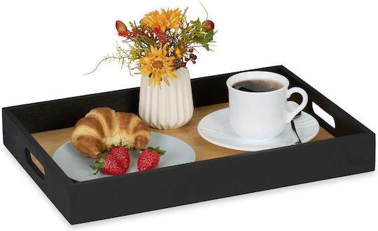 Relaxdays Bamboo Serving Tray 28cm