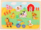 Puzzle Din Lemn Pentru Copii Pegged Pentru 3+ Ani 9 Piese Alista Home