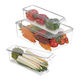 Relaxdays Recipient Închis Organizatoare Pentru Frigider De Uz General 11x37.5x23cm