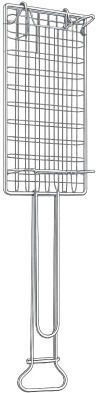 Grill Rack Kare No1 Masinaki Leg 24.5x12cm Inox Aisi 430 Magnetic Inox