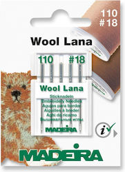 Set 5 Embroidery Needles Fineness 110 Madeira Wool 9452