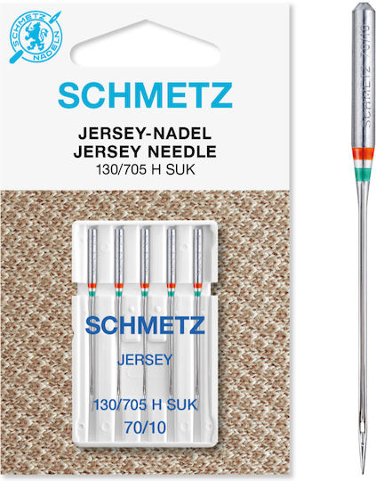 Set 5 Knitting Jersey Sewing Needles Size 70 Schmetz 130/705 H Suk Vbs