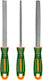 Jadever 400736 Handfeilen Set mit Griff 3Stücke