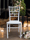 Scaun Catering Plastic Alb 52x45x83cm