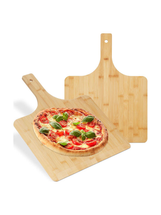 Relaxdays Plăci De Servire Pentru Pizza Din Lemn 38 Cm