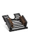 Relaxdays Shoe Scraper Cast Iron Black Brown 10.5x21.5x26.5 Cm