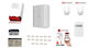 1 Control Panel Ds-pwa96-m2h-we 10 Magnetic Contacts Dc-1561w White 2 Indoor Radars Ds-pdp18-eg2 B P 18m 1 Outdoor Siren Aria Red Red 1 Touch Keypad Ds-pk1-lt-we 2 Batteries 7 1.3a