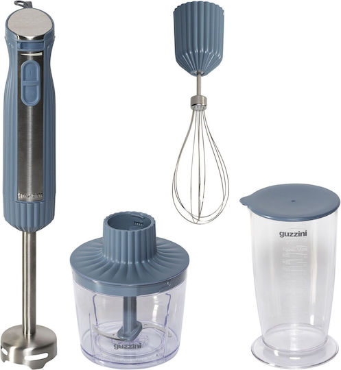 Guzzini Sous Chef Hand Blender With Stainless Steel Rod 600W Navy Blue